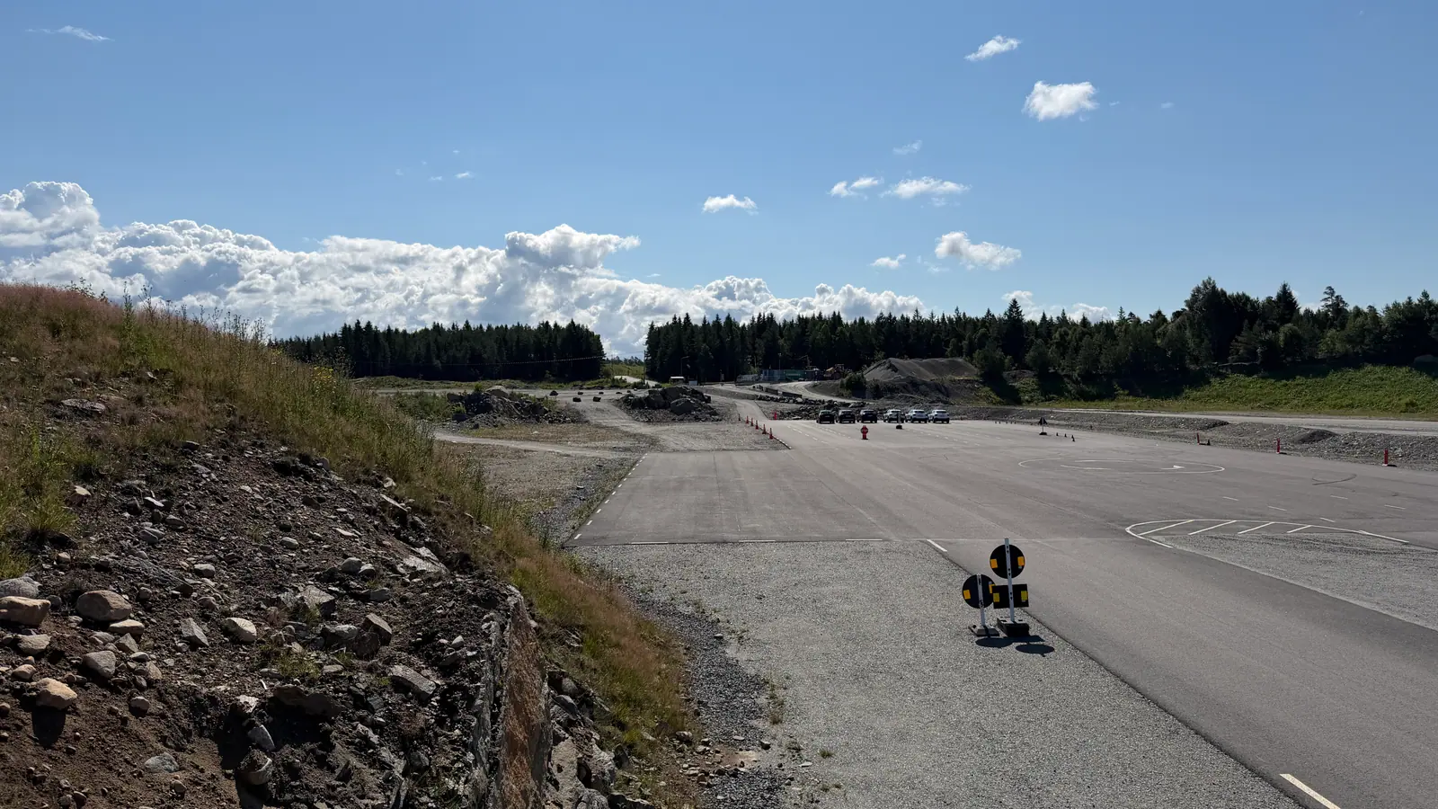 Översikt över övningsbanan i Landvetter
